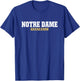 Notre Dame High School Football HS T-Shirt - T-Shirt | Royal