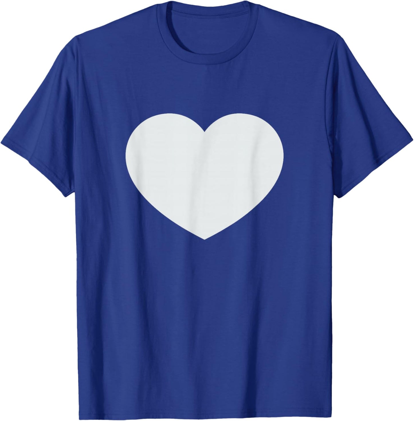 White Heart is The Symbol of Love for Valentines Day Holiday T-Shirt - T-Shirt | Royal