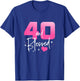 40 and Blessed Chapter 40 Year Old Gifts 40th Birthday Party T-Shirt - T-Shirt | Royal