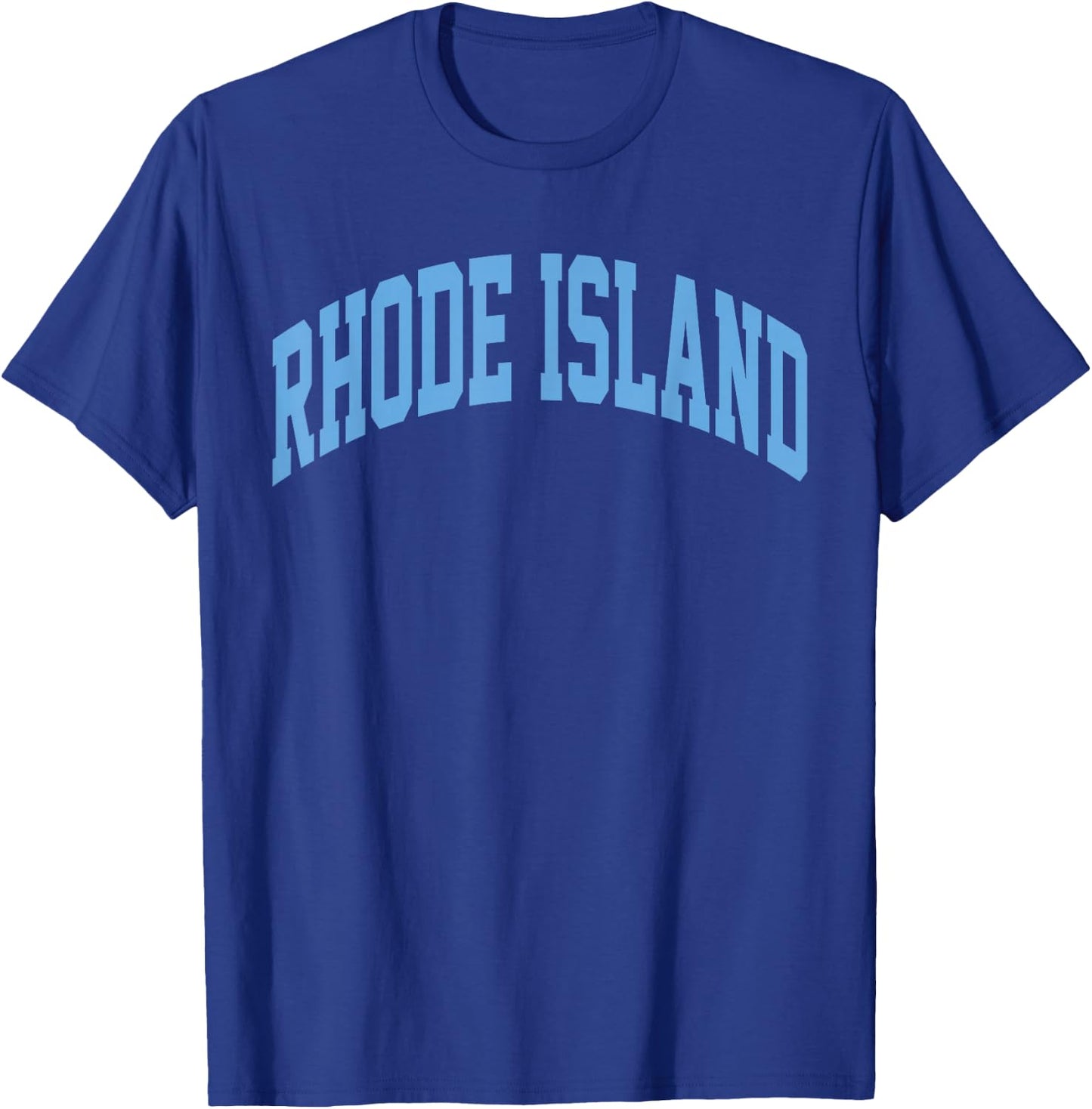 Retro Rhode Island Souvenir Classic Rhode Island Light Blue T-Shirt - T-Shirt | Royal