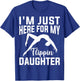 I'm Just Here for Flipping My Daughter Gymnastic Mom Dad T-Shirt - T-Shirt | Royal