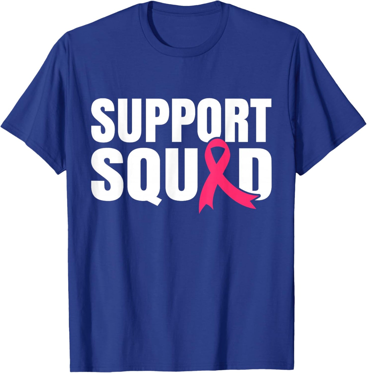Breast Cancer Warrior Support Squad Breast Cancer Awareness T-Shirt - T-Shirt | Royal