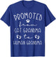 Promoted From Cat Grandma to Human Grandma Grammy Nana T-Shirt - T-Shirt | Royal