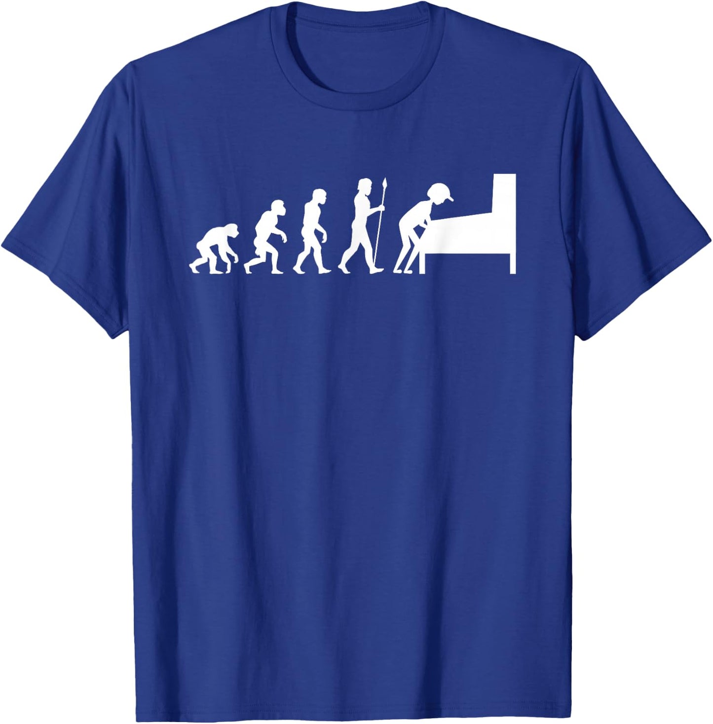 Pinball Evolution Funny Arcade Game Machine Lover Gift T-Shirt - T-Shirt | Royal