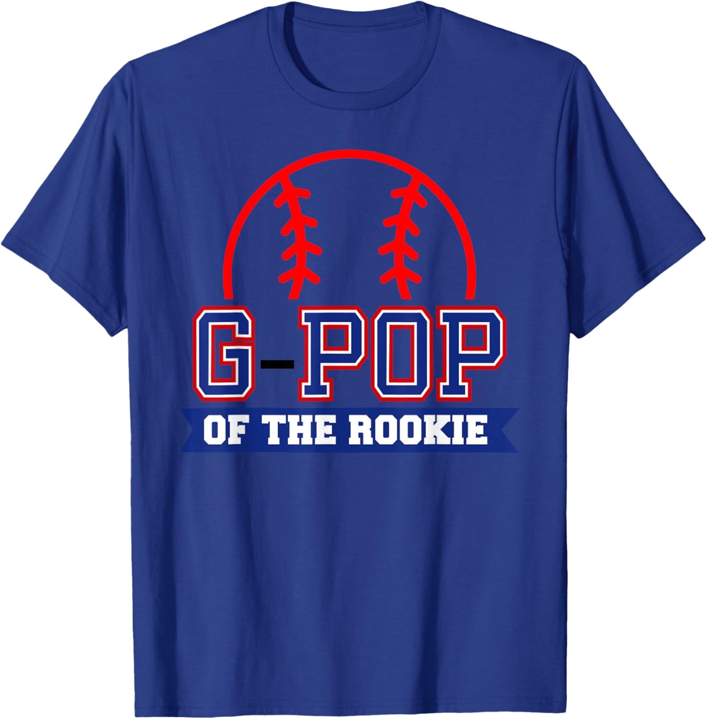 G-Pop of Rookie 1st Birthday Baseball Theme Matching Party T-Shirt - T-Shirt | Royal