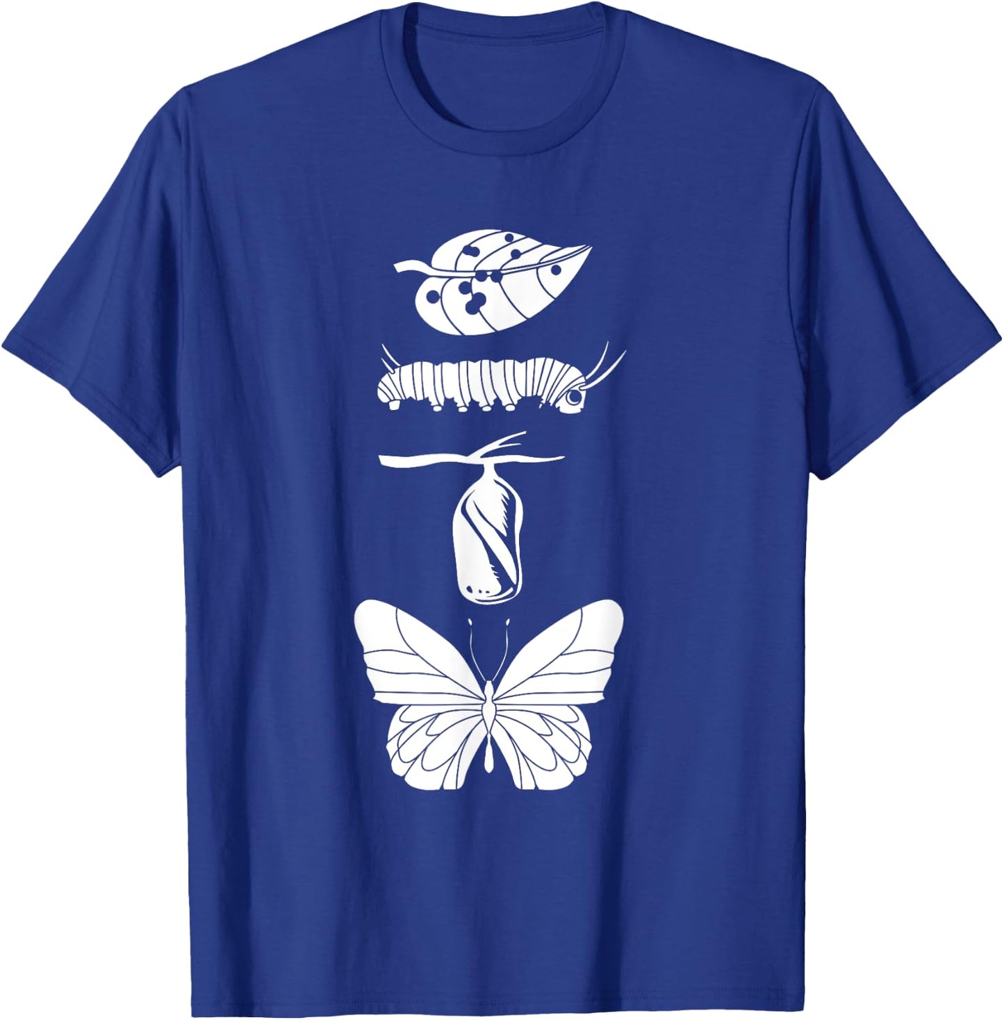 Monarch Butterfly Life Cycle T-Shirt - T-Shirt | Royal