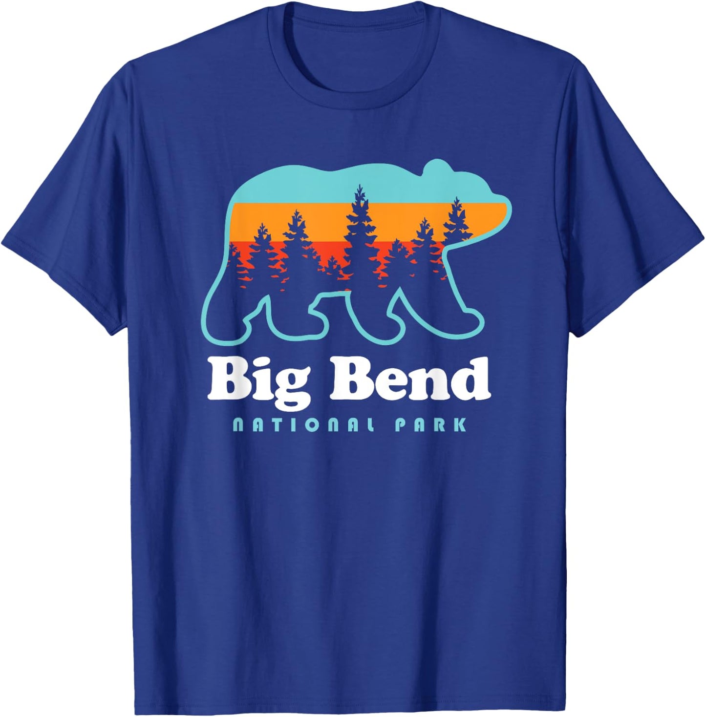 Big Bend National Park Camping Bear T-Shirt - T-Shirt | Royal