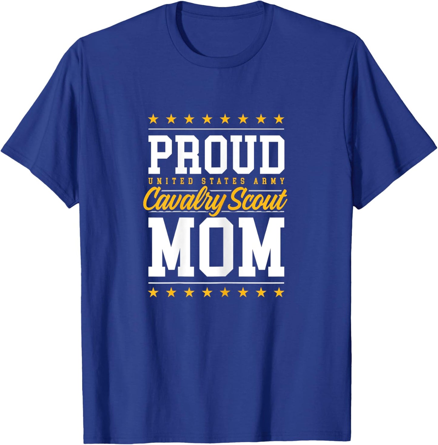 Proud Cavalry Scout Mom T-Shirt - T-Shirt | Royal
