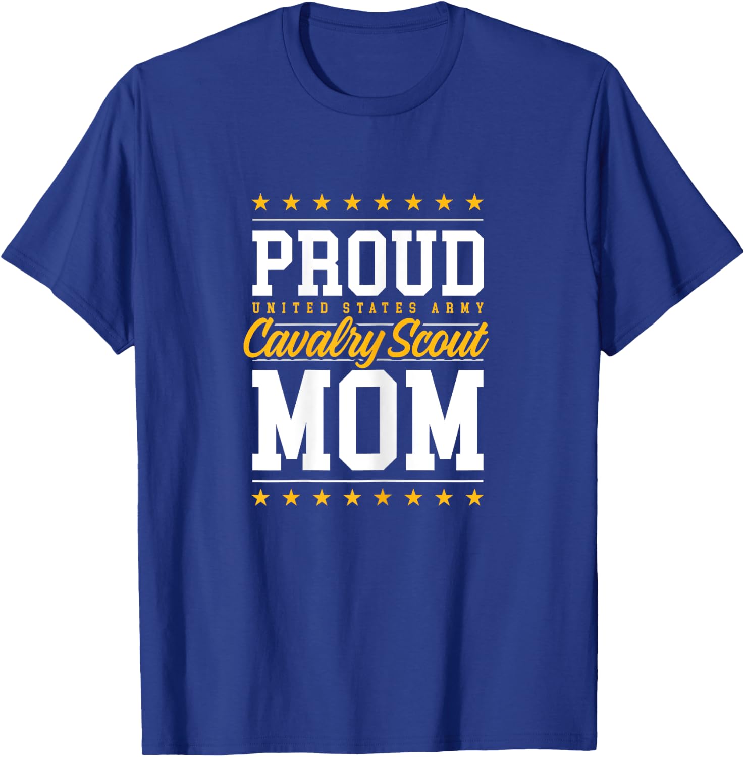 Proud Cavalry Scout Mom T-Shirt - T-Shirt | Royal