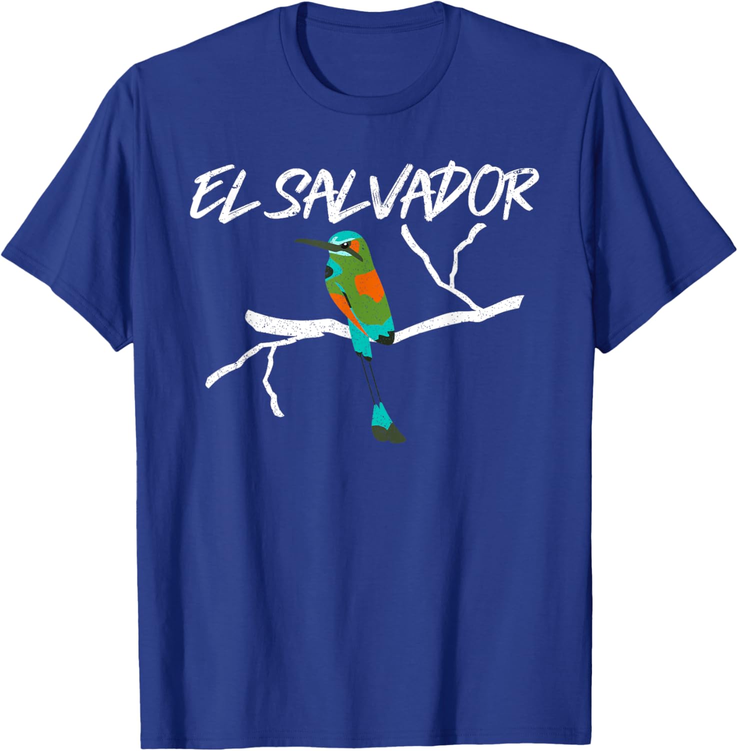 El Salvador Torogoz National Bird Salvadorian Pride Hispanic T-Shirt - T-Shirt | Royal