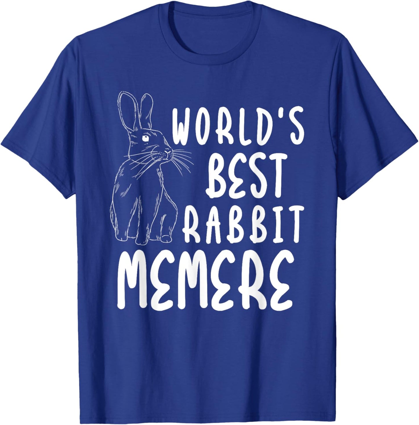 World Best Rabbit MEMERE Bunny Family Easter Matching T-Shirt - T-Shirt | Royal
