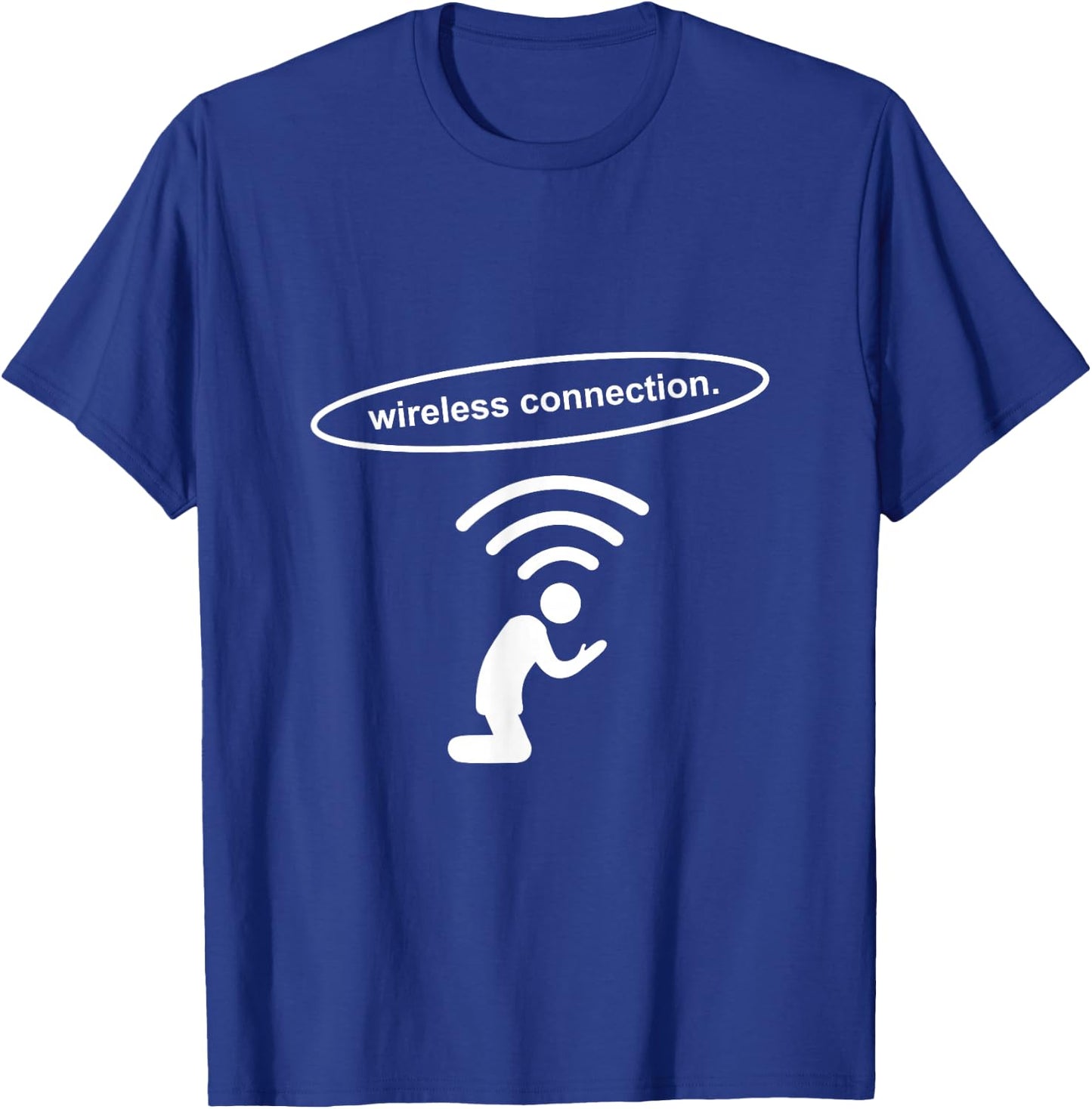 Prayer Wifi Shirt Wireless Connection God Allah T-Shirt - T-Shirt | Royal