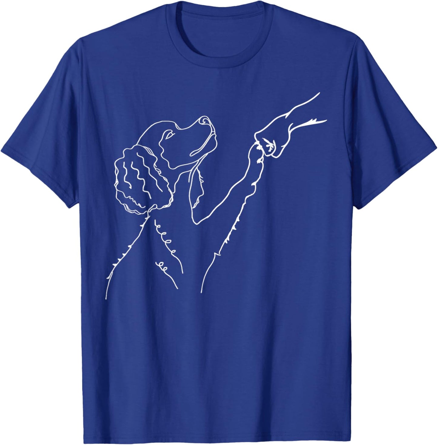 Poodle Doodle Fist Bump, Dog Fist Bump, Poodle Doodle T-Shirt - T-Shirt | Royal
