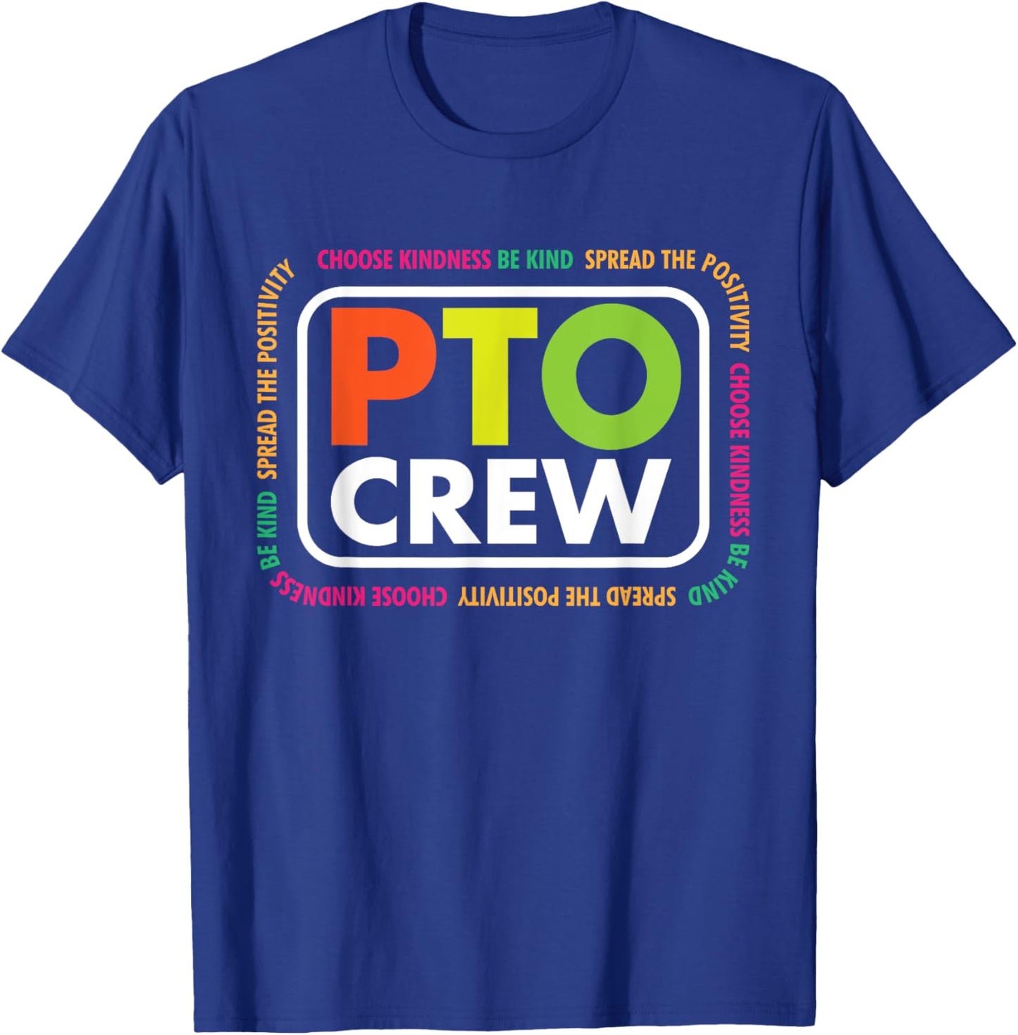 PTO Crew School Volunteer Parent Teacher Organization Team Men Women T-Shirt - T-Shirt | Royal