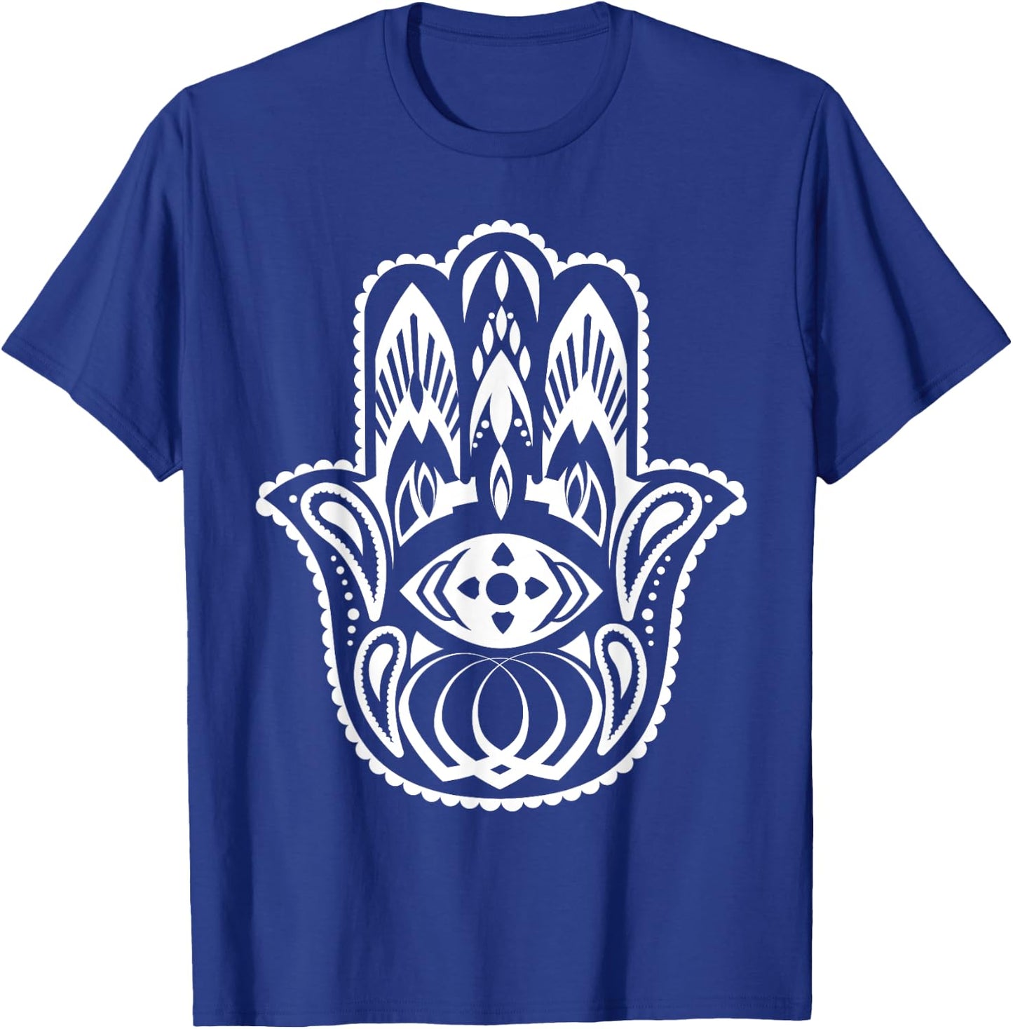 Spiritual Hamsa Hand Fatima Palm Good Luck Eye Khamsa Gifts T-Shirt - T-Shirt | Royal