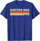 CLAYTOR LAKE VIRGINIA Funny Fishing Camping Summer Gift T-Shirt - T-Shirt | Royal