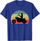 KaizenDesigns Vintage Biker - Retro Motorcycle Silhouette T-Shirt - T-Shirt | Royal