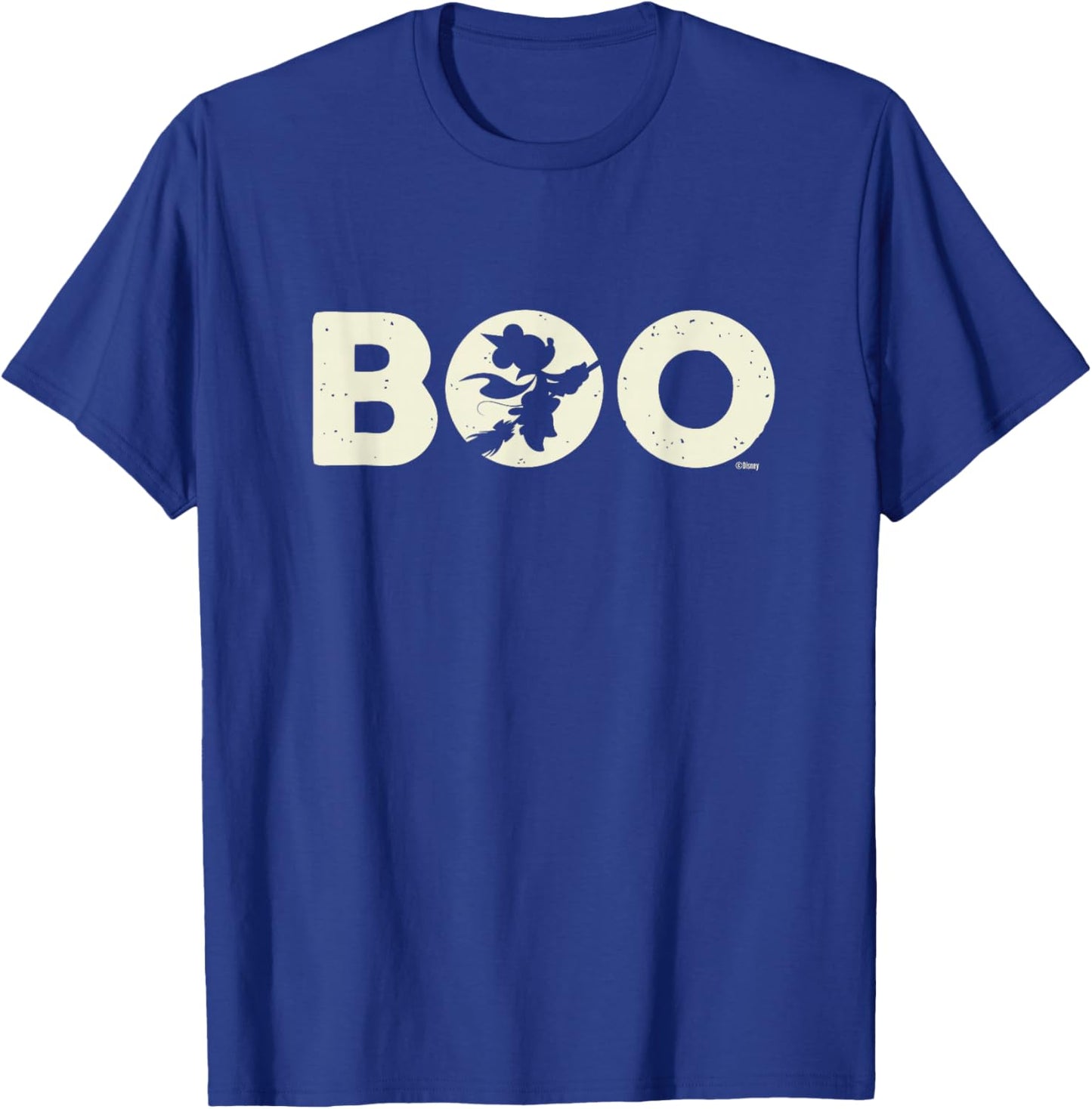 Disney Minnie Mouse Halloween Boo Witch on Broomstick Moon T-Shirt - T-Shirt | Royal