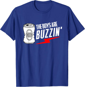 The Boys are Buzzin | Hanging with the Boys T-Shirt - T-Shirt | Royal