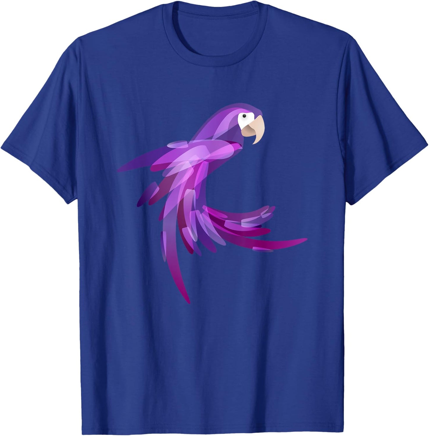 Cool Pretty Purple Parrot Art Bird Lover Gift Macaw T-Shirt - T-Shirt | Royal