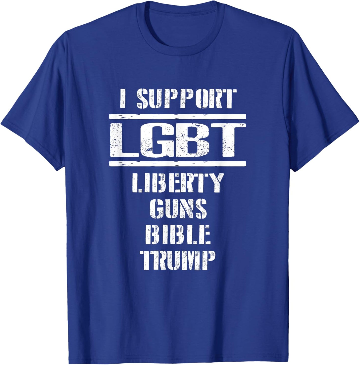 Liberty Guns Bible and Trump Supporters, 2nd Amendment Shirt T-Shirt - T-Shirt | Royal