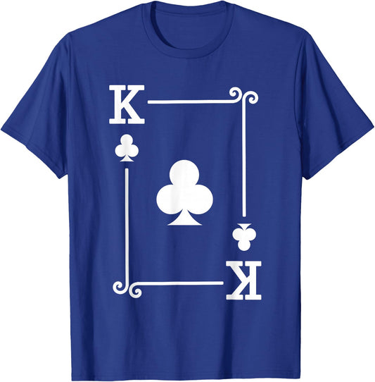 Playing Cards Costume - Clubs Card Suit - King Clubs T-Shirt - T-Shirt | Royal