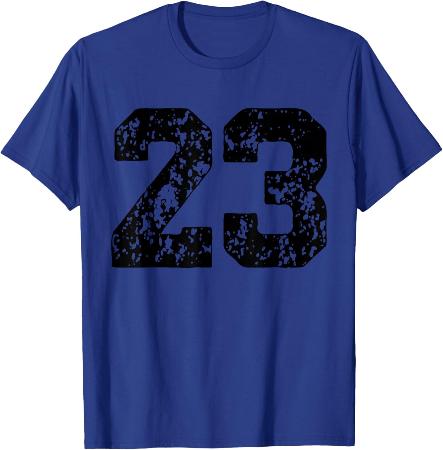 Number 23 Black Best Classic College Style Birthday Funny T-Shirt - T-Shirt | Royal