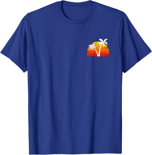 Palme Baum Damen Herren Natur Strand Urlaub Sonnenuntergang T-Shirt - T-Shirt | Royal