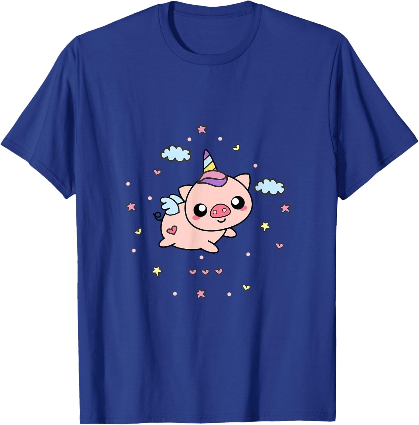 Unipig Pig Unicorn T-Shirt - T-Shirt | Royal