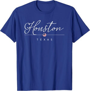 Houston Texas TX on Houston T-Shirt - T-Shirt | Royal