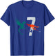 Kids Boy Girl 7 Year Old Birthday Dragon Shirt 7th Birthday T-Shirt - T-Shirt | Royal