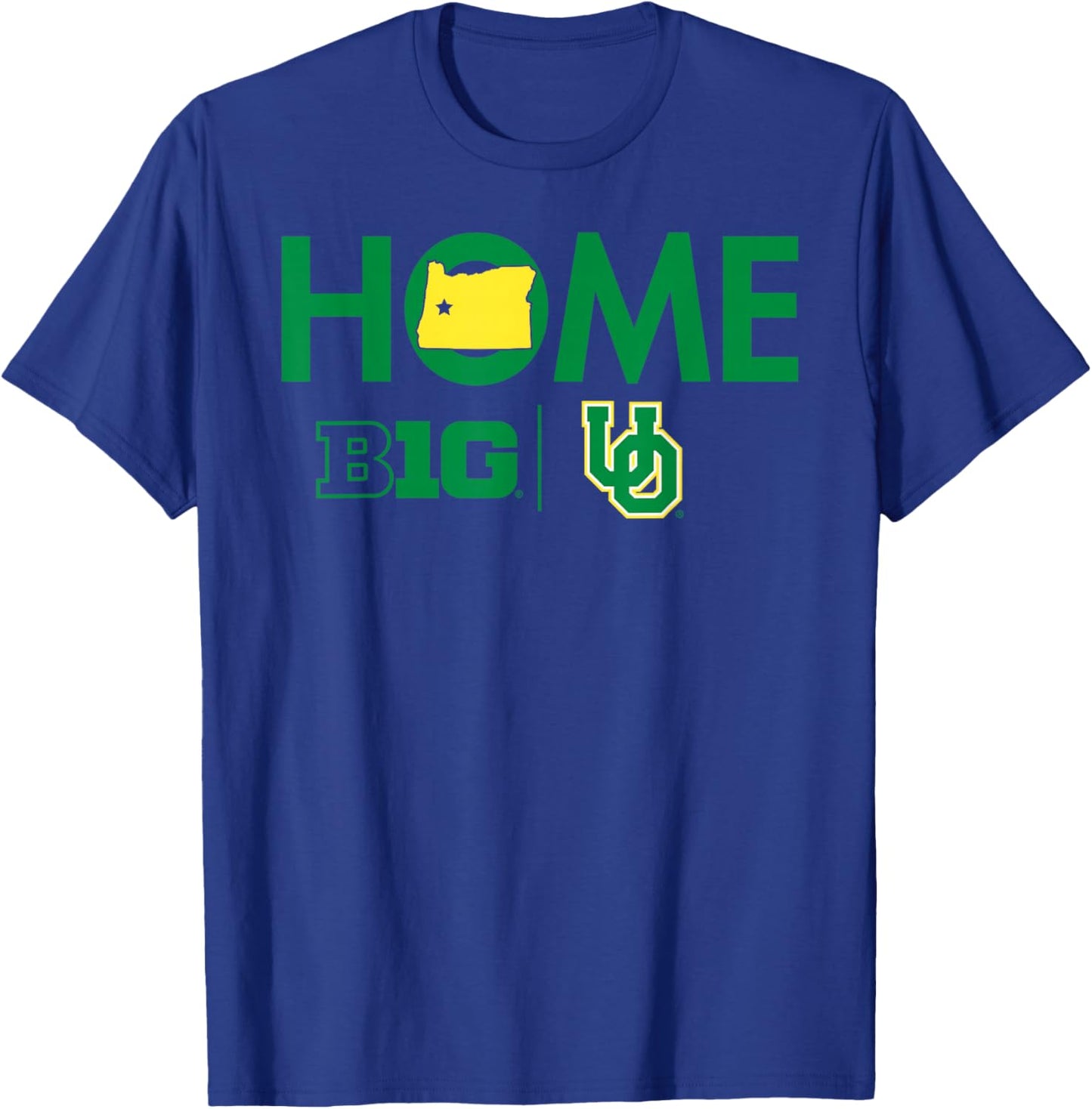 Oregon Ducks Big 10 Home Officially Licensed T-Shirt - T-Shirt | Royal