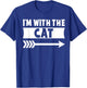 I'm With The Cat Halloween Costume Cat Halloween T-Shirt - T-Shirt | Royal