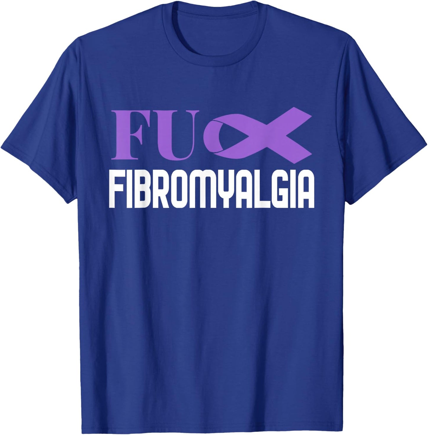 Chronic Illness Support Fibromyalgia Awareness Design T-Shirt - T-Shirt | Royal