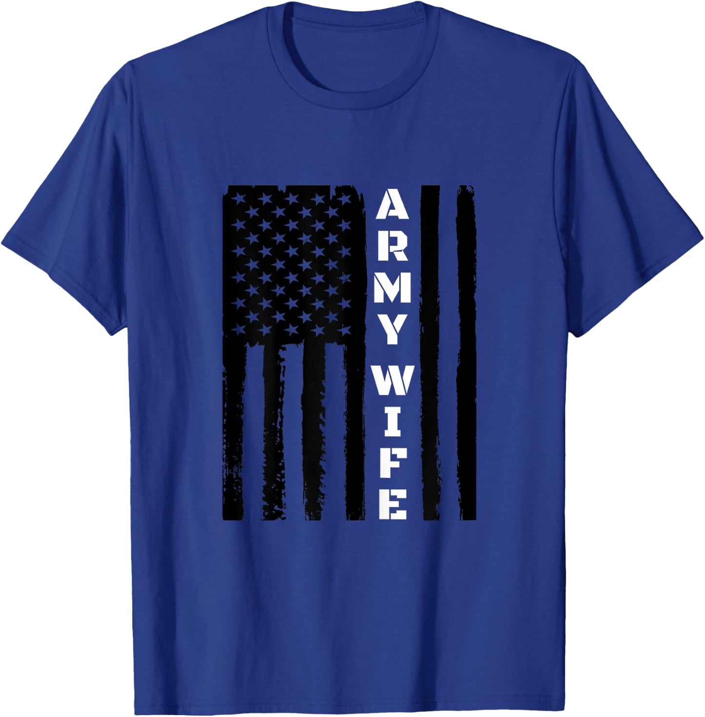 Proud Army Wife - Military Wife Veteran's Day Design T-Shirt - T-Shirt | Royal