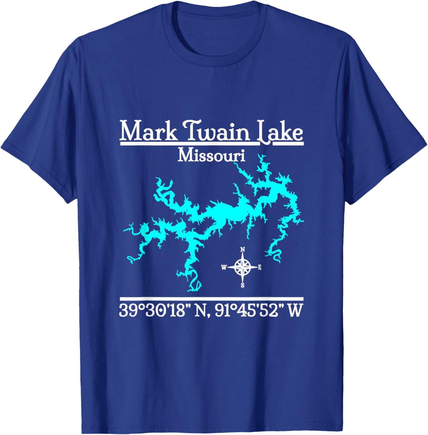 Mark Twain Lake - Missouri T-Shirt - T-Shirt | Royal