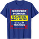 Service Dog in Training Funny Human Training Dog Walker T-Shirt - T-Shirt | Royal