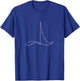 Conductor 4/4 Pattern Music Minimalist T-Shirt - T-Shirt | Royal