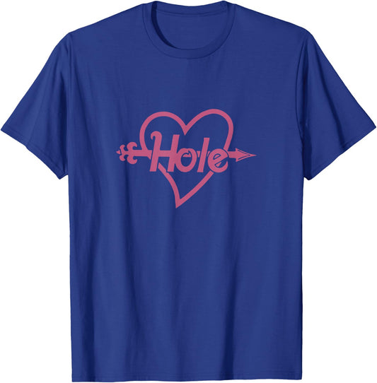 Hole - Arrow in Heart Logo T-Shirt - T-Shirt | Royal