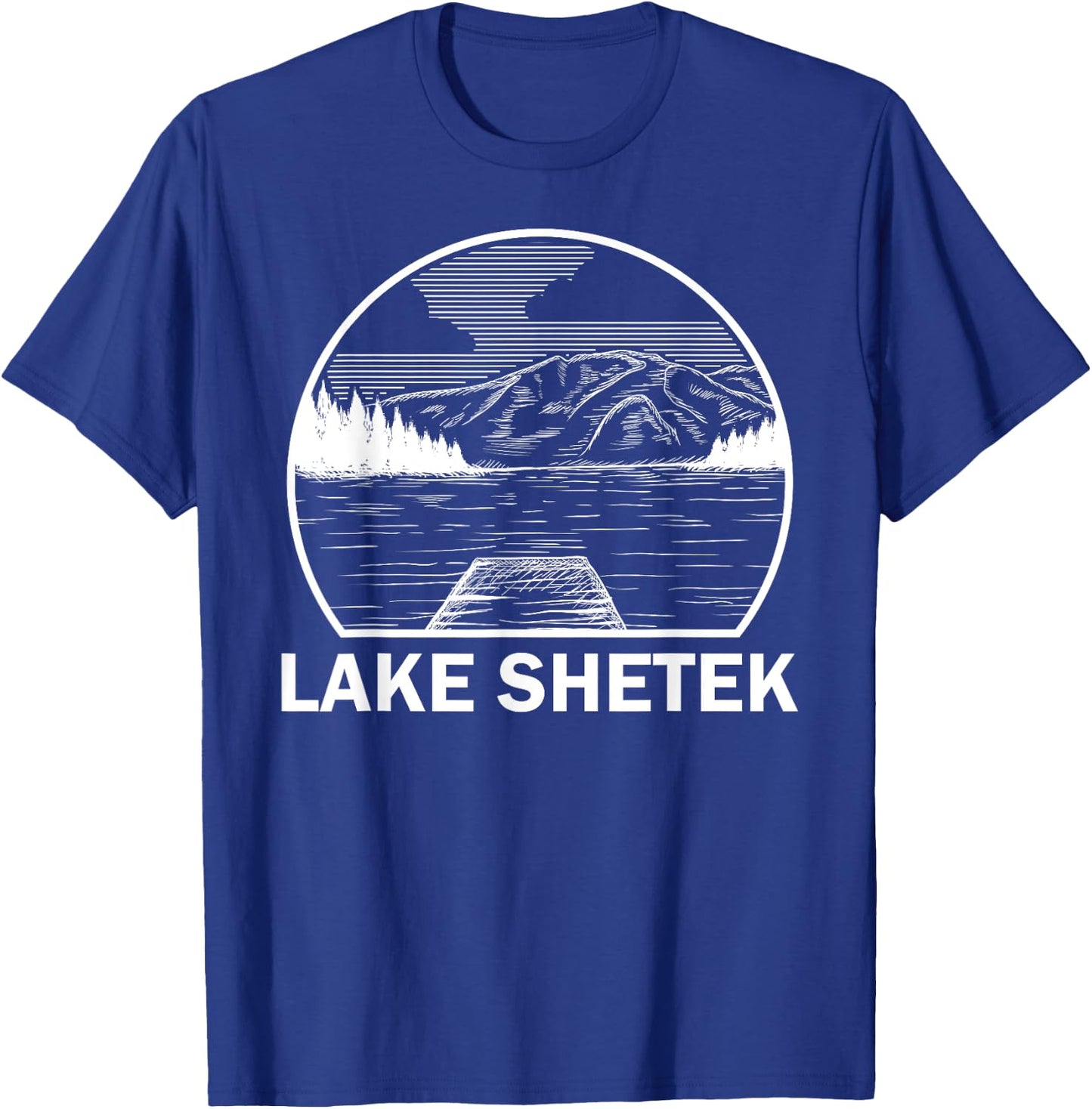 LAKE SHETEK MINNESOTA Funny Fishing Camping Summer Gift T-Shirt - T-Shirt | Royal