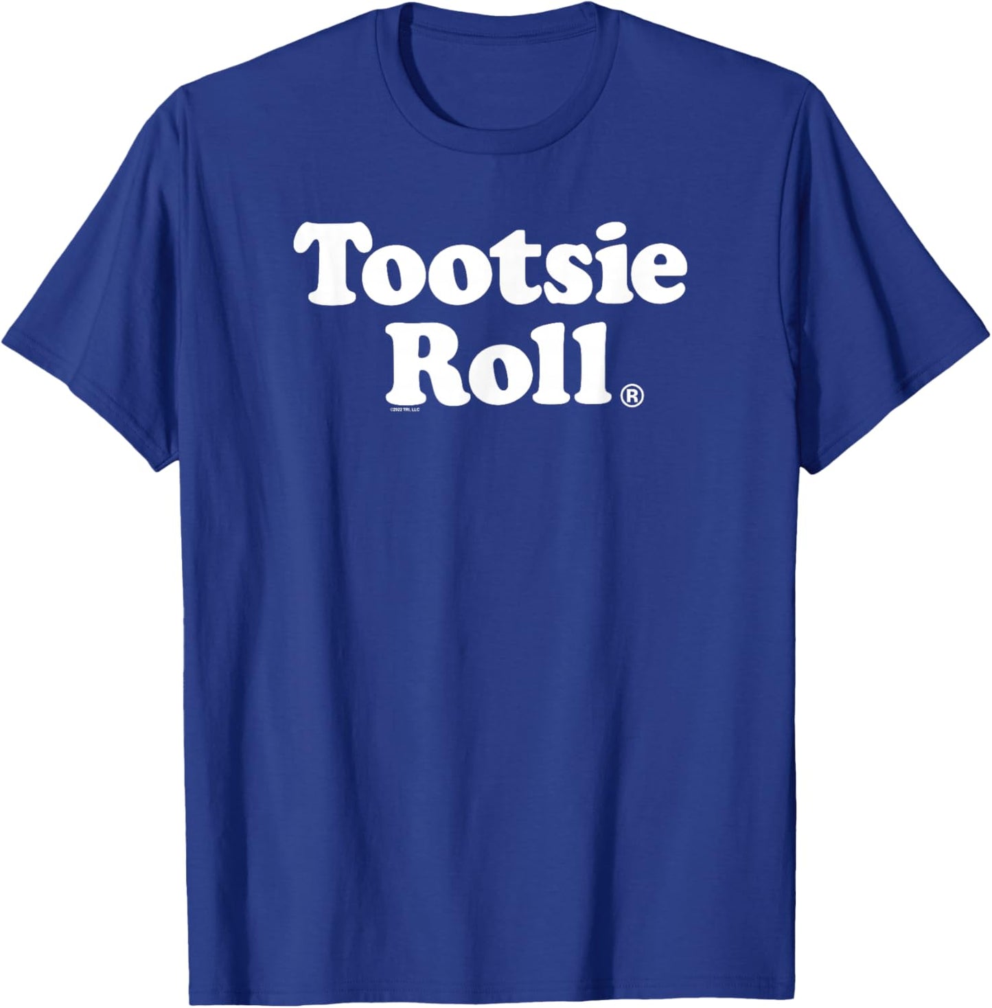 Tootsie Roll Plain Text Logo T-Shirt - T-Shirt | Royal