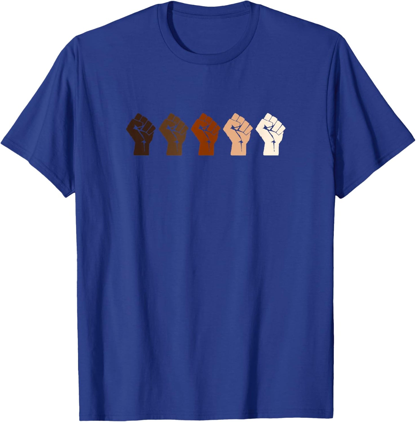 Resist Fist Multi Skin Tone T-Shirt - T-Shirt | Royal
