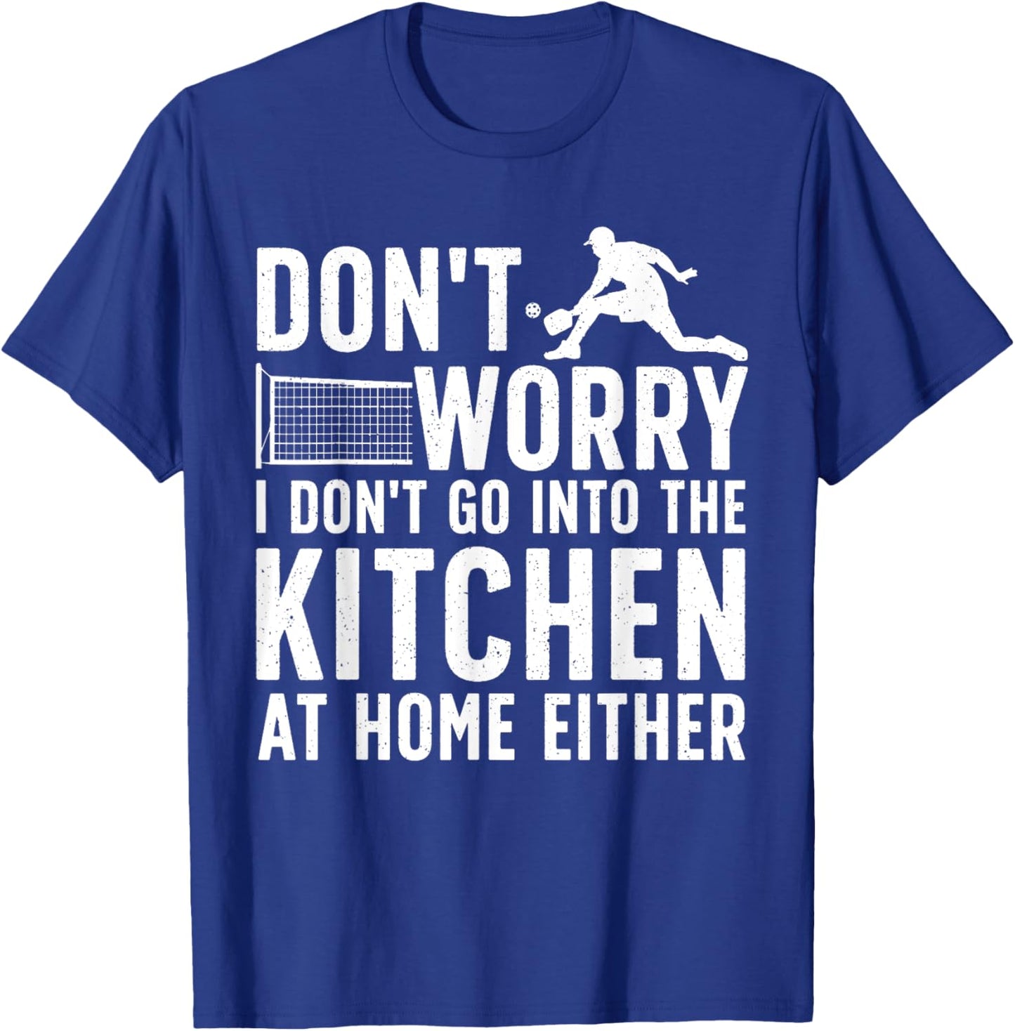Cool Pickleball Art Women Kitchen Pickle Ball Player T-Shirt - T-Shirt | Royal