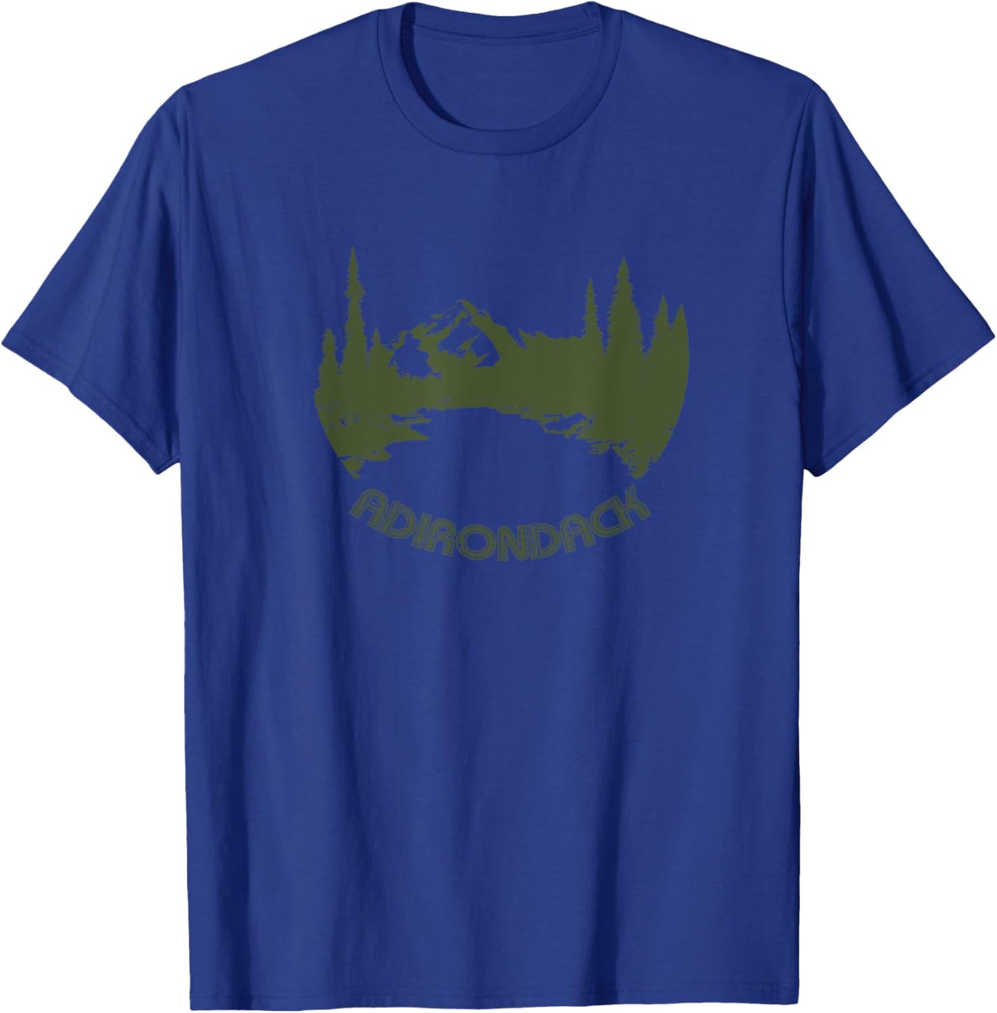Adirondack High Peak hiking, camping outdoor nature ADK T-Shirt - T-Shirt | Royal