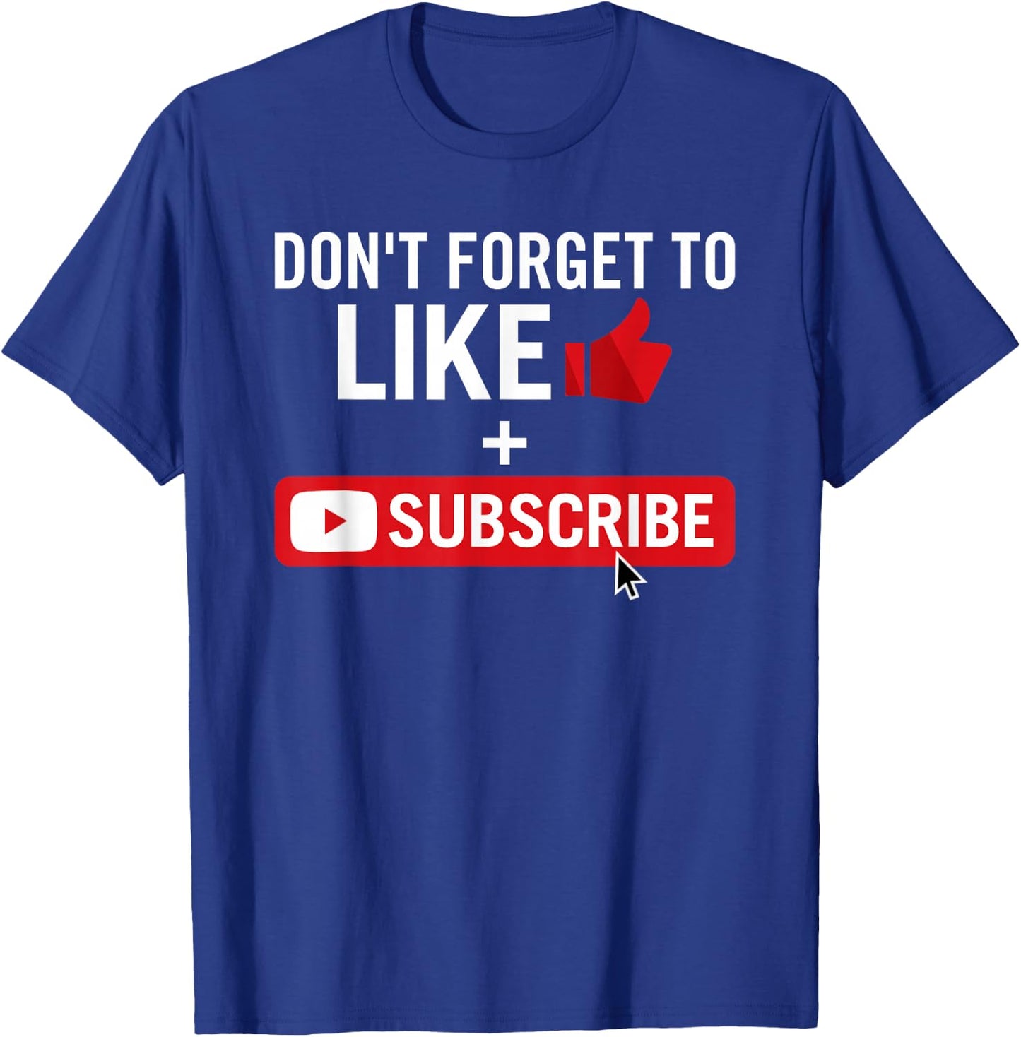 Social Media Influencer Like and Subscribe T-Shirt - T-Shirt | Royal