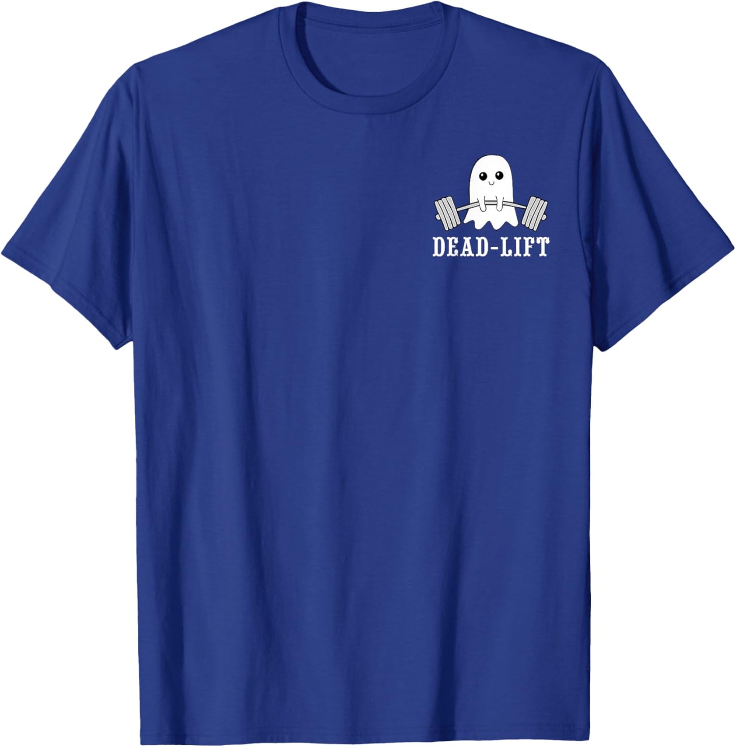 Dead Lift Ghost Gym Halloween Weight Lifting Workout Pocket T-Shirt - T-Shirt | Royal
