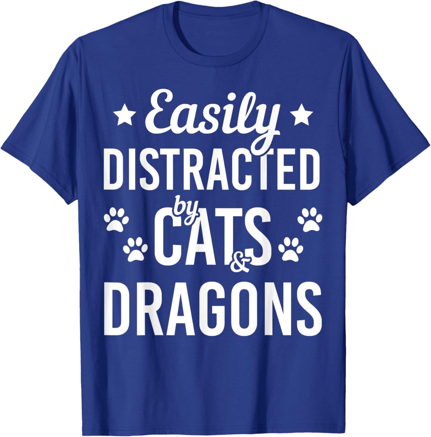 Cat Lover Dragon Lover Cats And Dragons Funny Cat T-Shirt - T-Shirt | Royal