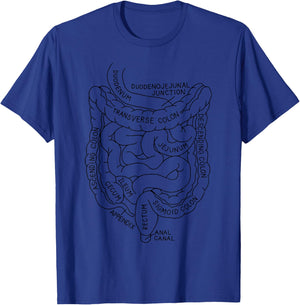 Intestines Anatomy Gastroenterologist Endoscopy Nurse T-Shirt - T-Shirt | Royal