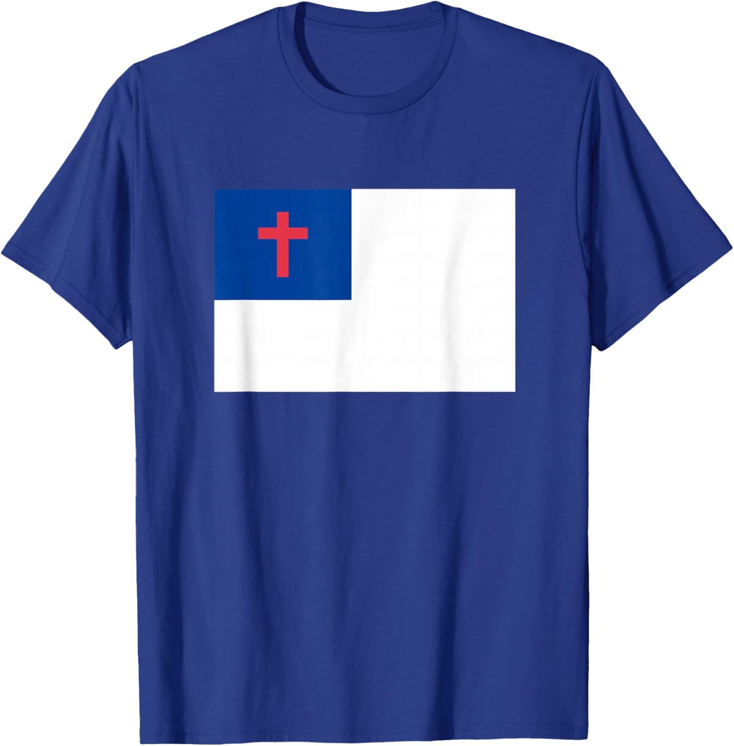 Christian Flag Shirt Religious Christ Flag T-Shirt - T-Shirt | Royal
