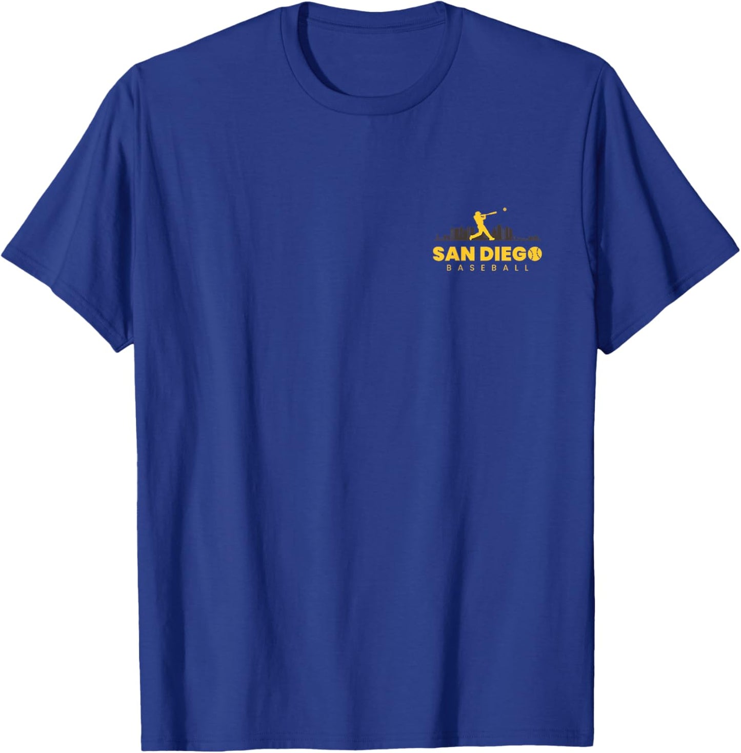 San Diego Baseball Vintage Minimalist Retro Baseball Lover T-Shirt - T-Shirt | Royal
